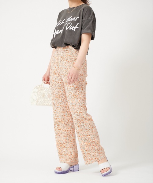 「U by SPICK&SPAN」 パンツ 34 オレンジ レディース_画像4