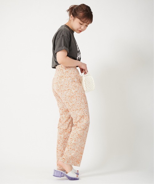 「U by SPICK&SPAN」 パンツ 34 オレンジ レディース_画像8