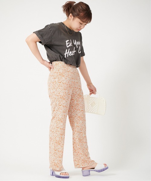 「U by SPICK&SPAN」 パンツ 34 オレンジ レディース_画像9