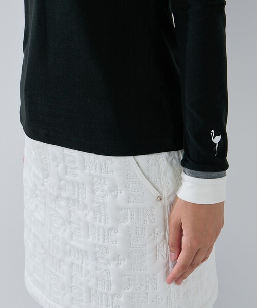 JUN&ROPE'（ジュンアンドロペ） tシャツ フロントロゴ長袖モックプル