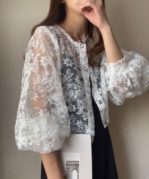 「FILLOU」 ジャケット MEDIUM ホワイト レディース_画像4