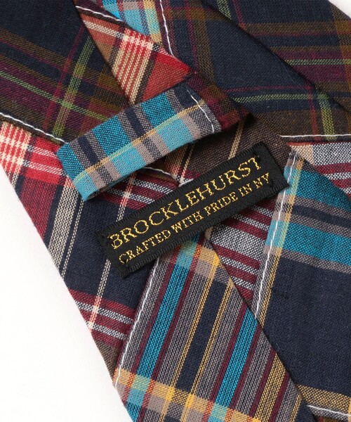 BEAMS F（ビームスF） ネクタイ BROCKLEHURST / コットン マドラス