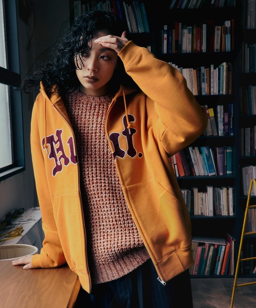 HUF（ハフ） パーカー NOBLE FULL ZIP FLEECE HOODIE メンズ