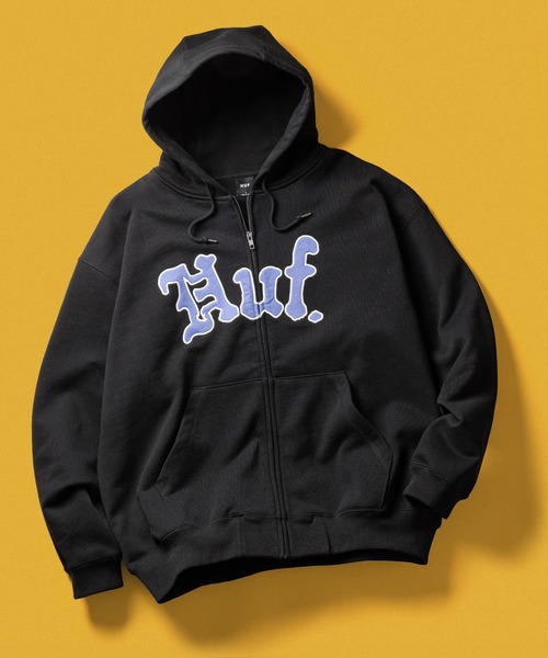 HUF（ハフ） パーカー NOBLE FULL ZIP FLEECE HOODIE メンズ
