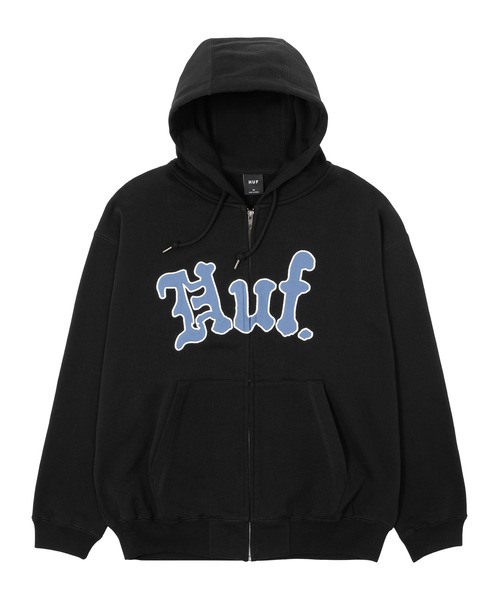 HUF（ハフ） パーカー NOBLE FULL ZIP FLEECE HOODIE メンズ