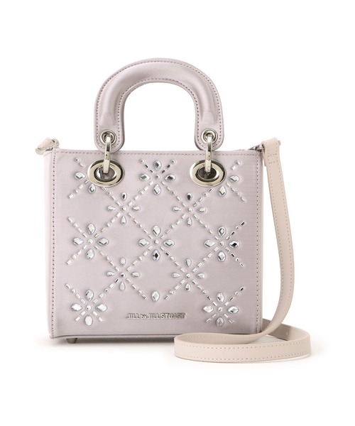 ジルバイ バッグ ビジューリングトート ショルダー 完売品 レア ホワイト JILL by JILLSTUART - 新作ジルバイジルスチュアートビジューリング