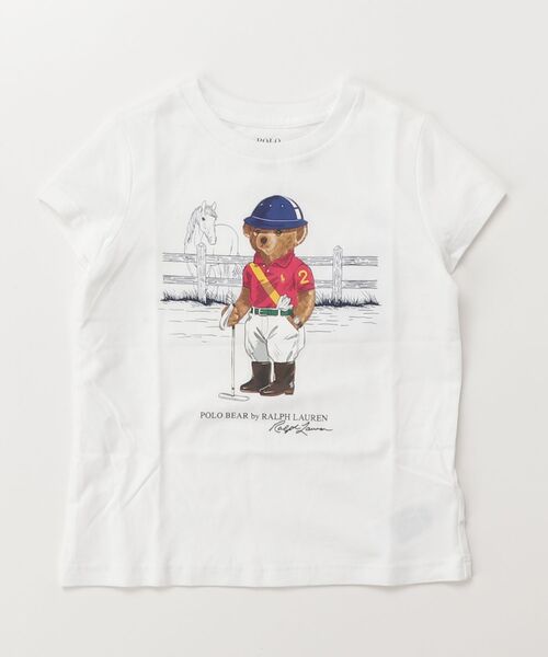 tシャツ Polo ベア コットン ジャージー Tシャツ キッズ 子供服 女の子の画像