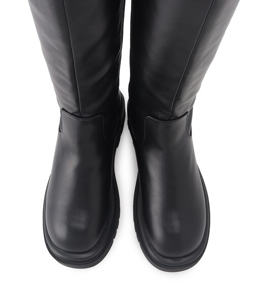 「ESPERANZA」 ロングブーツ M ブラック レディース_画像7