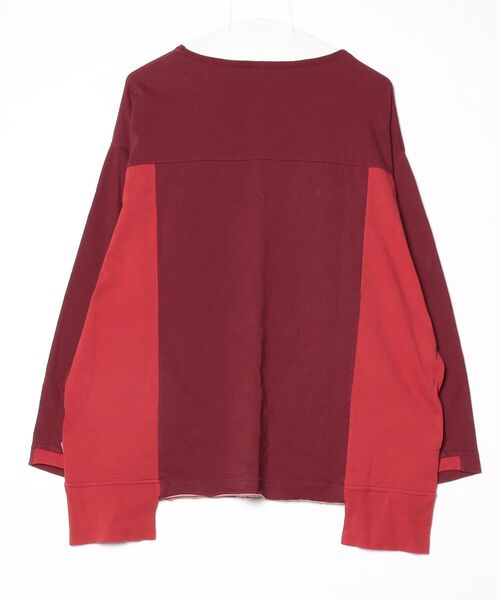 「AlexanderLeeChang」 長袖Tシャツ 2 バーガンディー メンズ_画像2