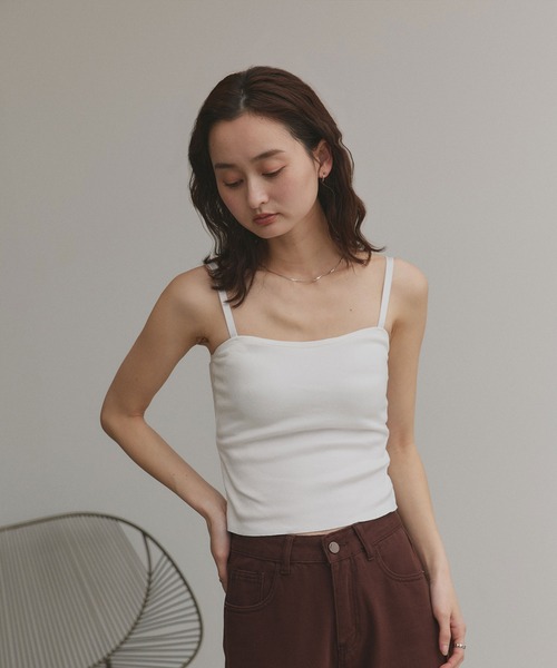 ad thie（アドティエ） 裏起毛 カップ付き キャミソール : ZOZOTOWN