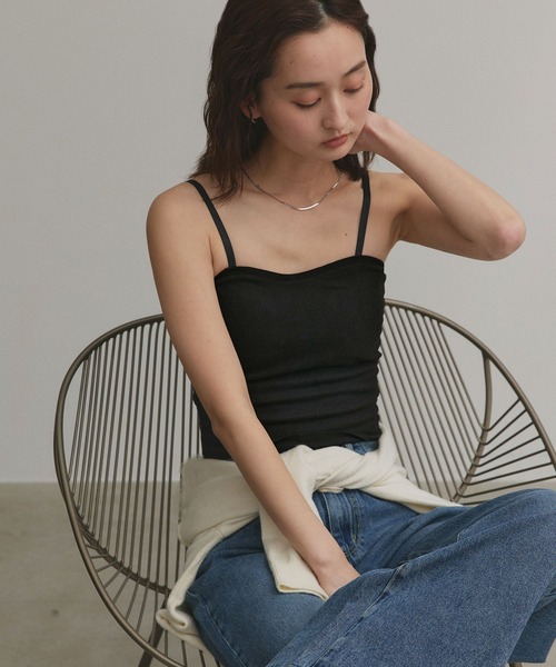 ad thie（アドティエ） 裏起毛 カップ付き キャミソール : ZOZOTOWN