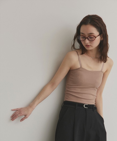 ad thie（アドティエ） 裏起毛 カップ付き キャミソール : ZOZOTOWN