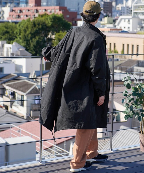 「BARK MANHATTAN」 ミリタリーコート M オリーブ メンズ_画像5