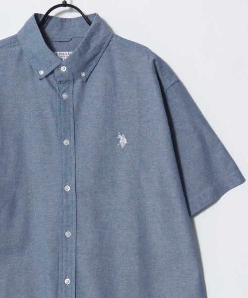 U.S. POLO ASSN.（ユーエスポロアッスン） シャツ 半袖 Broad Denim