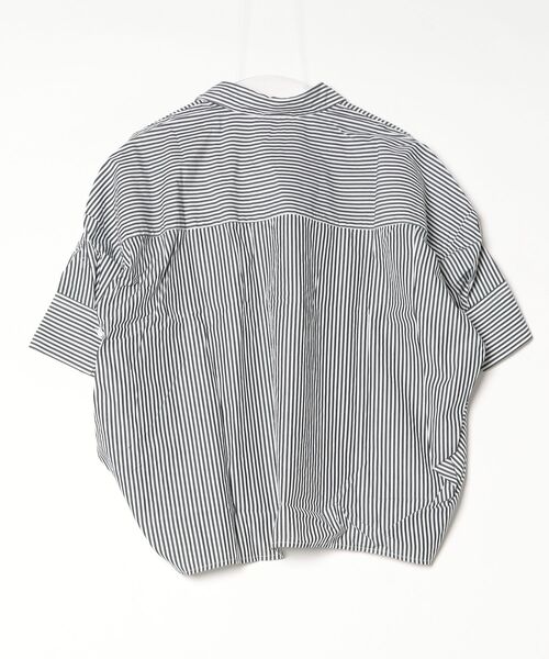 ブラウス シャツ BANANA REPUBLIC FACTORY STORE　　日本限定 ドレーピー カラード プルオーバー ポプリンシャツの画像