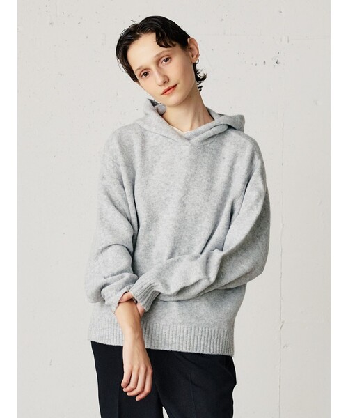 「MidiUmi」 長袖ニット FREE グレー レディース_画像6