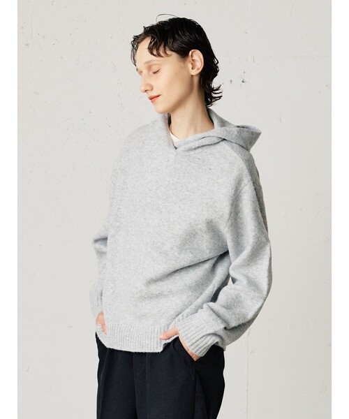 「MidiUmi」 長袖ニット FREE グレー レディース_画像7