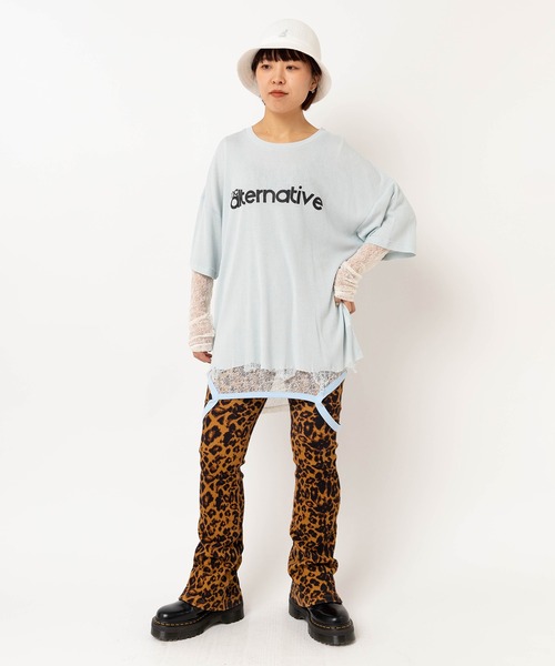 RNA（アールエヌエー） tシャツ M2623 チュールメッシュタンクロンT