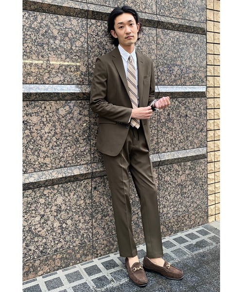「SUIT SELECT」 スーツ LL カーキ メンズ_画像4