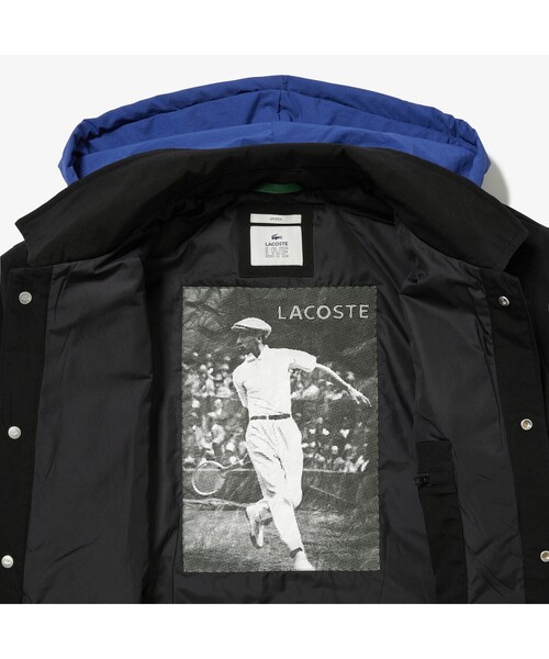 「LACOSTE L!VE」 ジャケット S ホワイト メンズ_画像6