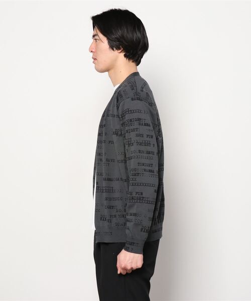 「HYSTERIC GLAMOUR」 「Thee Hysteric XXX」ニットカーディガン LARGE チャコール メンズ_画像5