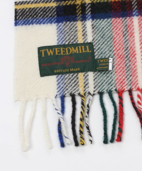 「TWEED MILL」 マフラー FREE ブルー レディース_画像3