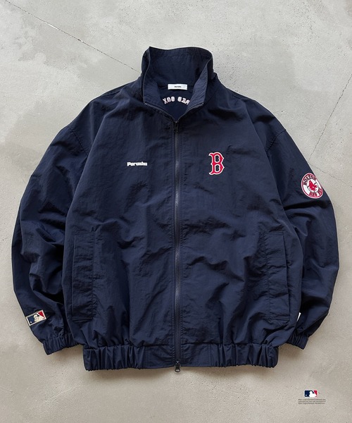 Perushu」 ナイロンブルゾン LARGE ネイビー メンズ メンズ LARGE