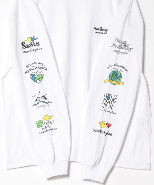 「Mark Gonzales」 長袖Tシャツ M ブラック メンズ_画像3