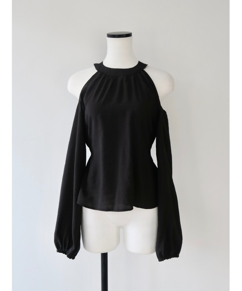 celon ブラウス シャツ halter neck chiffon blouse レディース 