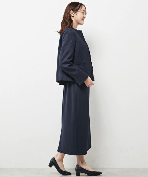 「MELROSE claire」 ツイードジャケット 2 ブラック レディース_画像6