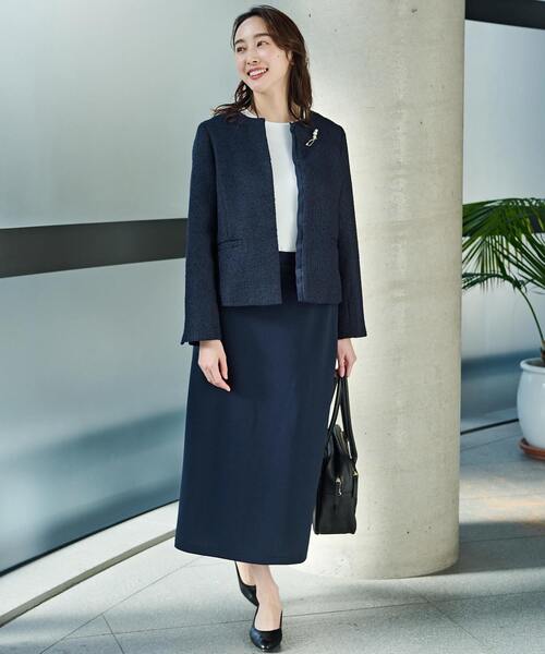 「MELROSE claire」 ツイードジャケット 2 ブラック レディース_画像7