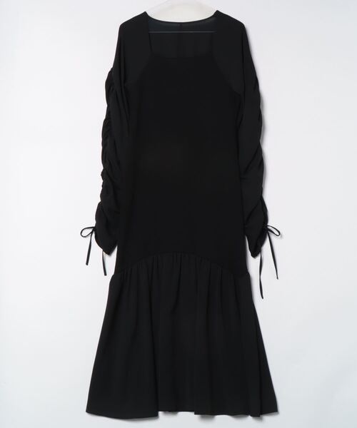 「TITE IN THE STORE」 「VERSEAU」長袖ワンピース 38 ブラック レディース_画像3