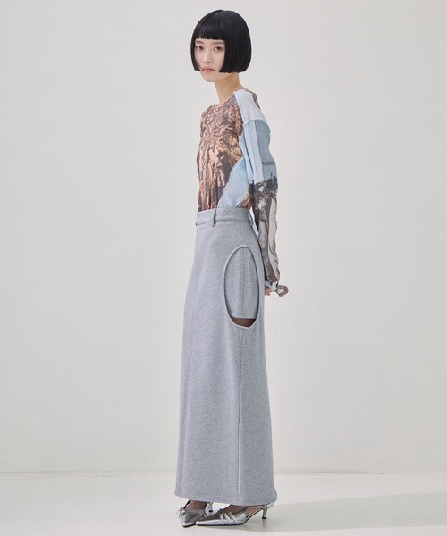 CLANE（クラネ） スカート 「CLANE/クラネ」CIRCLE CUT SWEAT SKIRT