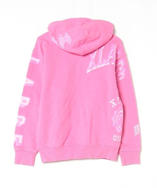 XLARGE（エクストラ ラージ） プルオーバーパーカー SMALL ピンク