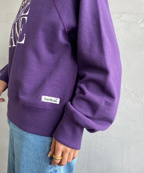 「AMERICANA」 スウェットカットソー ONE SIZE スミクロ レディース