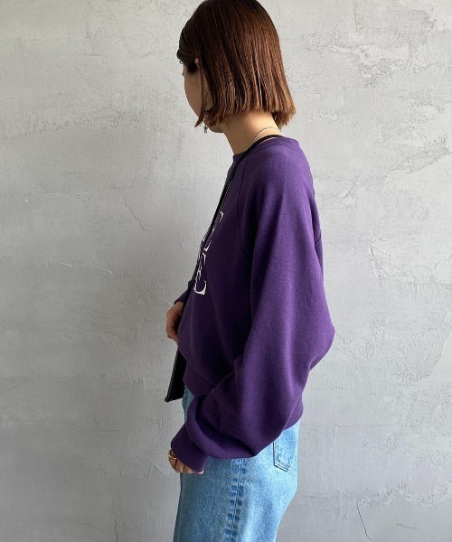 「AMERICANA」 スウェットカットソー ONE SIZE スミクロ レディース