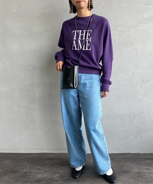 「AMERICANA」 スウェットカットソー ONE SIZE スミクロ レディース