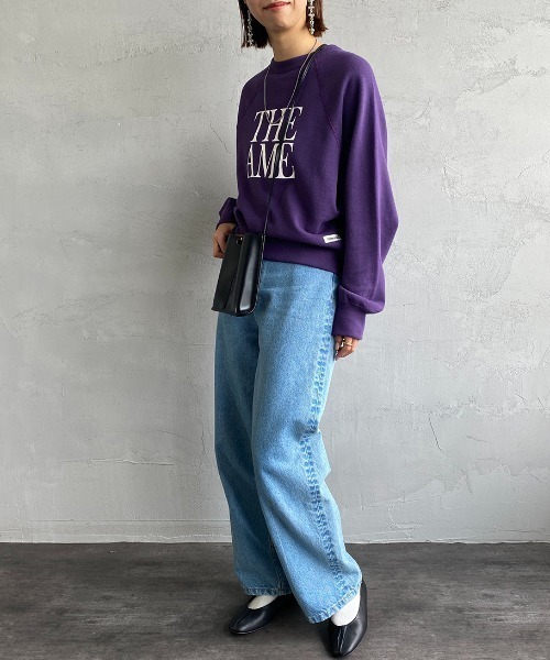 「AMERICANA」 スウェットカットソー ONE SIZE スミクロ レディース