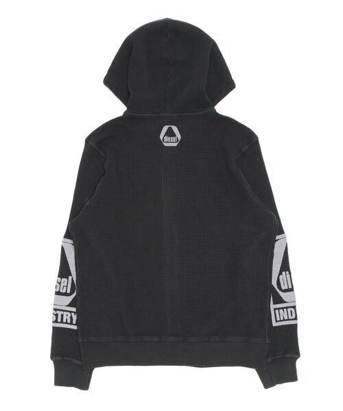 DIESEL（ディーゼル） ジップアップパーカー MEDIUM ブラック メンズ