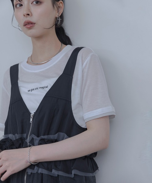 Eimee Law（エイミーロウ） tシャツ ロゴプリントコンパクトシアーT