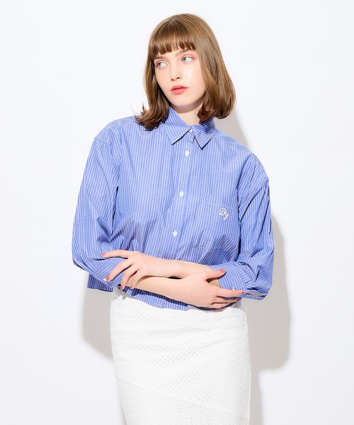 「DEICY」 7分袖シャツ FREE ブルー レディース_画像8