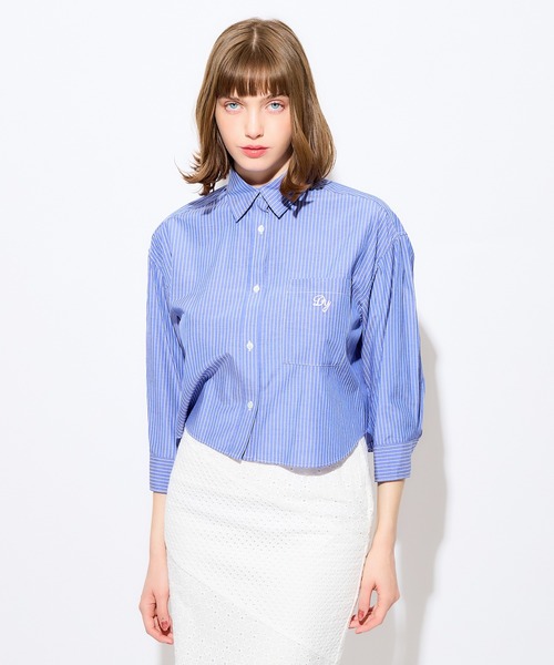 「DEICY」 7分袖シャツ FREE ブルー レディース_画像9