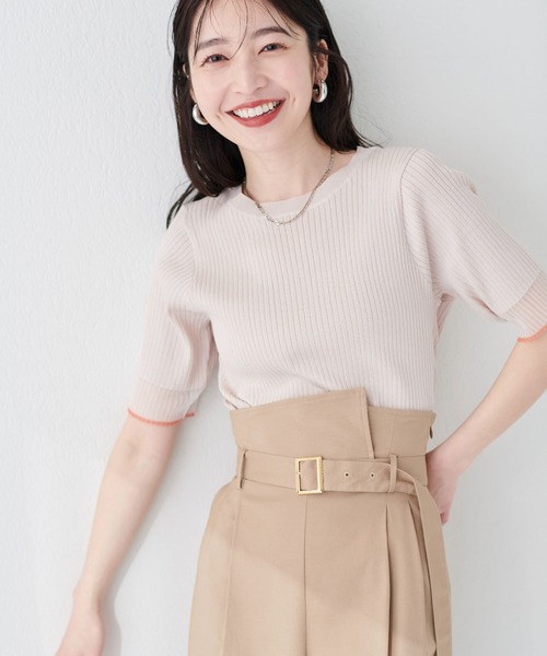 「natural couture」 半袖カットソー FREE ピンク レディース_画像4