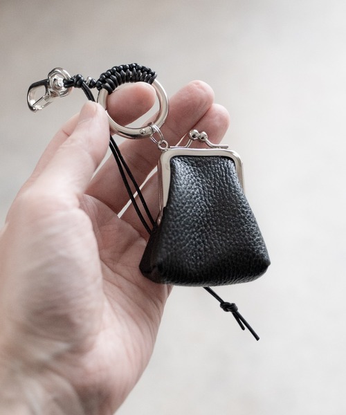 ラミネートキーホルダー2点セット Cathミニクロック＆ドット❤️Handmade SENTI（センティ） キーホルダー MINI ”GAMAGUCHI” KEYCHAIN ミニ