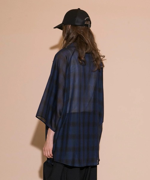 「my beautiful landlet」 半袖シャツ 1 パープル メンズ_画像7