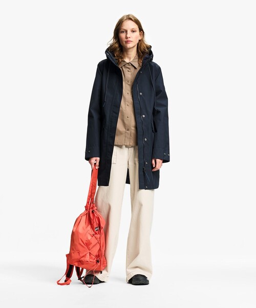 マウンテンパーカー ウインドブレーカー GORE-TEX ゴアテックス 防風 防水 透湿 ロングフーデッドフィッシュテールジャケット レディースの画像
