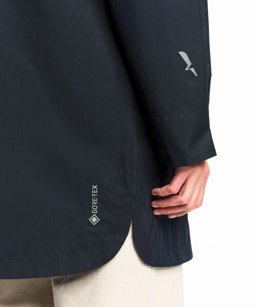 マウンテンパーカー ウインドブレーカー GORE-TEX ゴアテックス 防風 防水 透湿 ロングフーデッドフィッシュテールジャケット レディースの画像