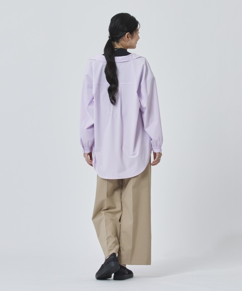 anunans 薄紫 長袖シャツ Mサイズ adidas（アディダス） ブラウス シャツ 「adidas×アルペン限定モデル