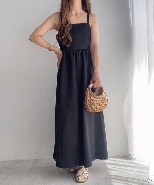 「FILLOU」 キャミソールワンピース MEDIUM アイボリー レディース_画像6
