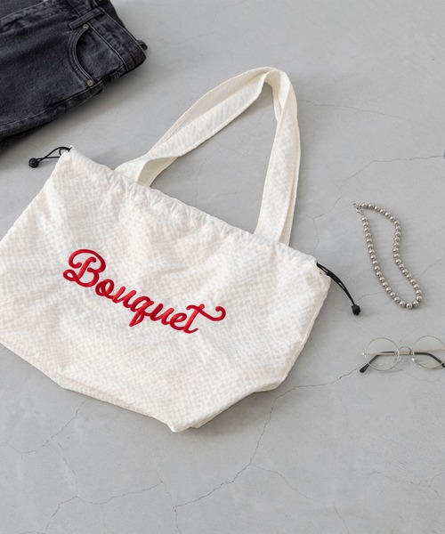welleg（ウェレッグ） トートバッグ 巾着 ロゴ刺繍 トートバッグ